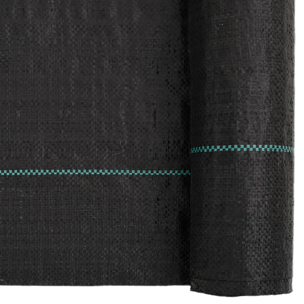 Tela de zanahoria Vidaxl 4x5 m polypropene negro