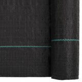 Tela de zanahoria Vidaxl 4x5 m polypropene negro