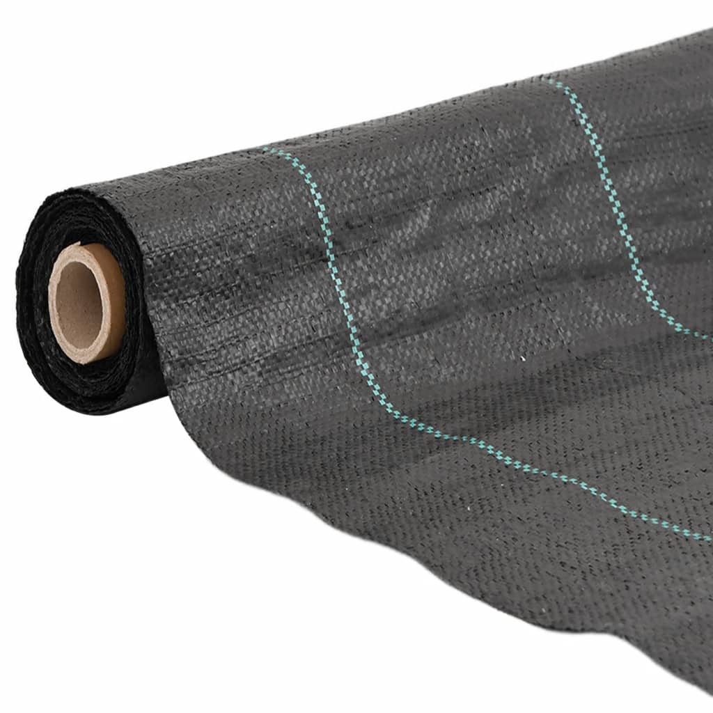Vidaxl gulerodklud 4x25 m polypropen sort