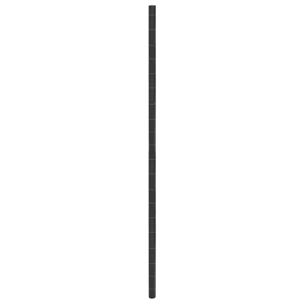 Vidaxl Karrott Stoff 4x50 m Pollechpropen schwaarz