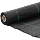 Vidaxl Karrott Stoff 4x50 m Pollechpropen schwaarz