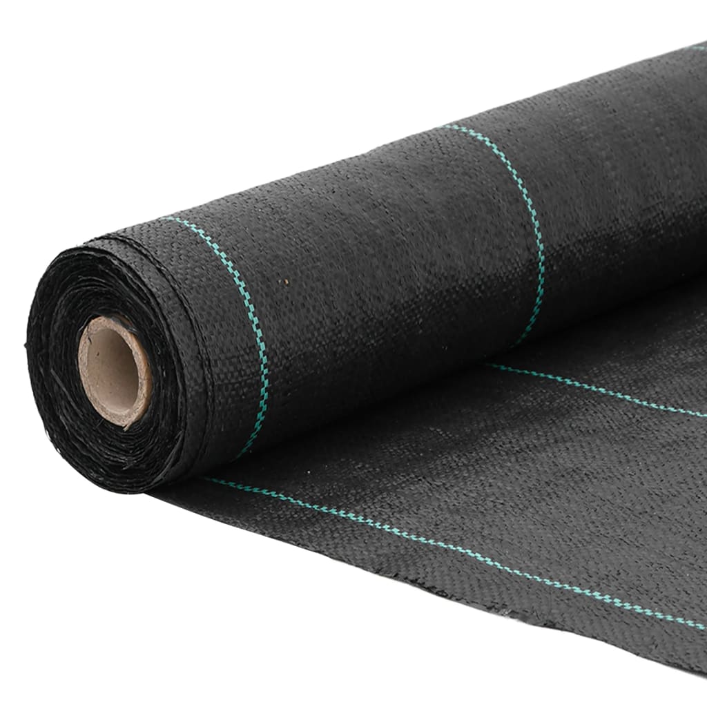 Vidaxl gulerodklud 0,5x25 m polypropen sort