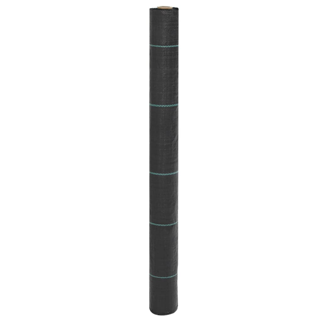 Vidaxl -Karotten -Stoff 1x150 m Polypropen Schwarz