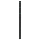 Vidaxl mrkvový tkanina 1,5x10 m polypropen černá