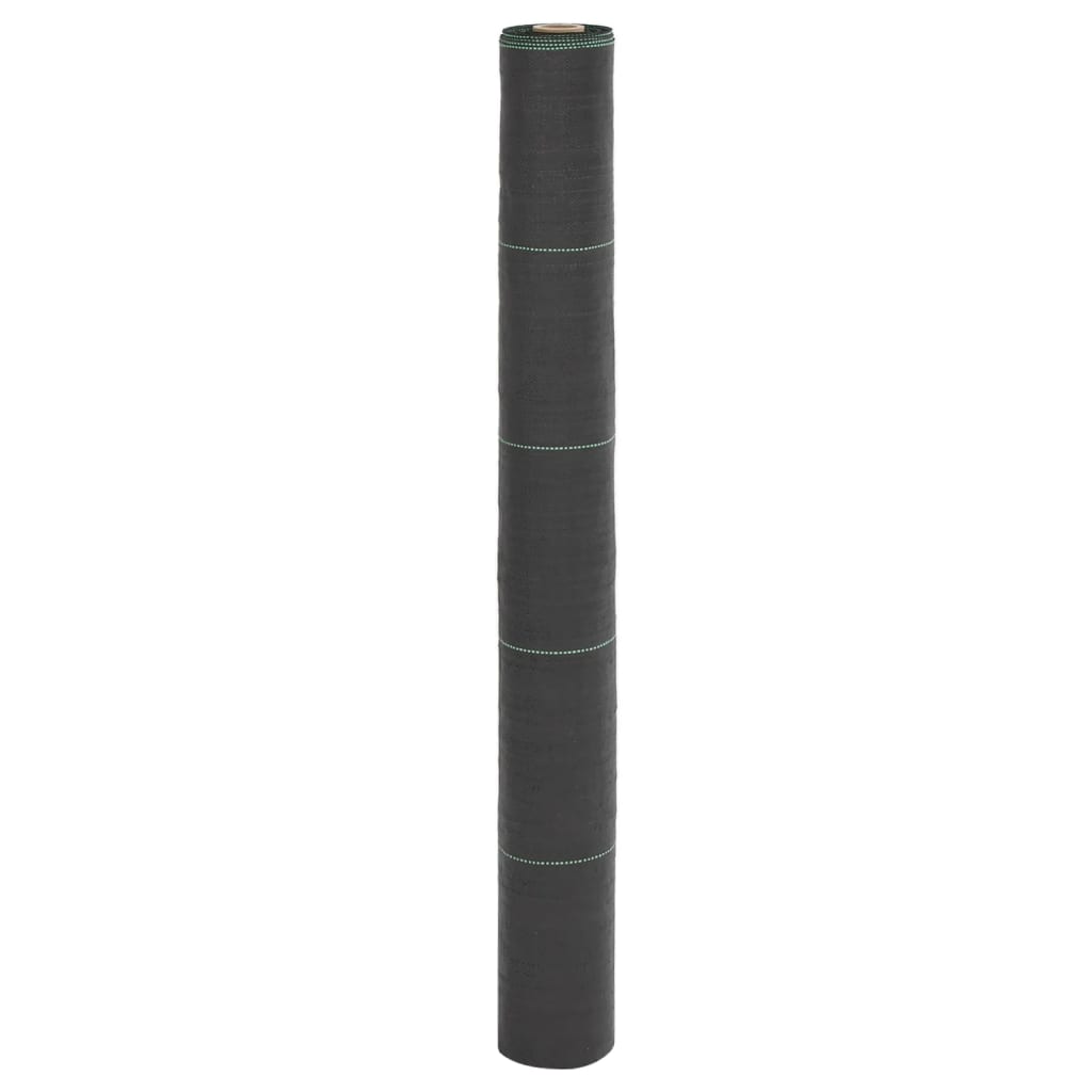 Vidaxl Karrott Stoff 1x50 m Polroprope schwaarz