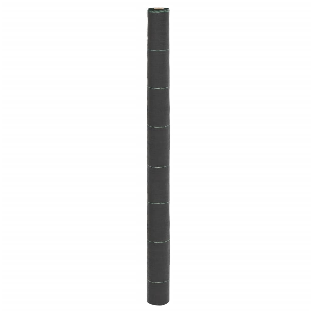 Vidaxl mrkvový tkanina 1,5x10 m polypropen černá