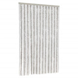 Cortina de mosca Vidaxl 118x220 cm chenille gris claro y blanco