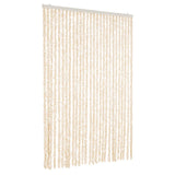 Vidaxl Fly curtain 118x220 cm Chenille beige and white