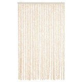 Vidaxl Fly curtain 118x220 cm Chenille beige and white