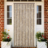 Vidaxl Fly Curtain 118x220 cm CHENILLE BRORN DROOD ET BEIGE
