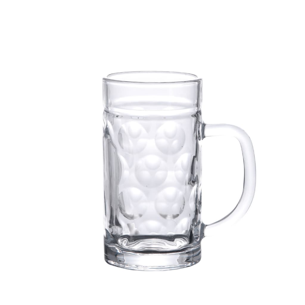 Vidaxl pivske skodelice z ročajem 6 St 500 ml stekla