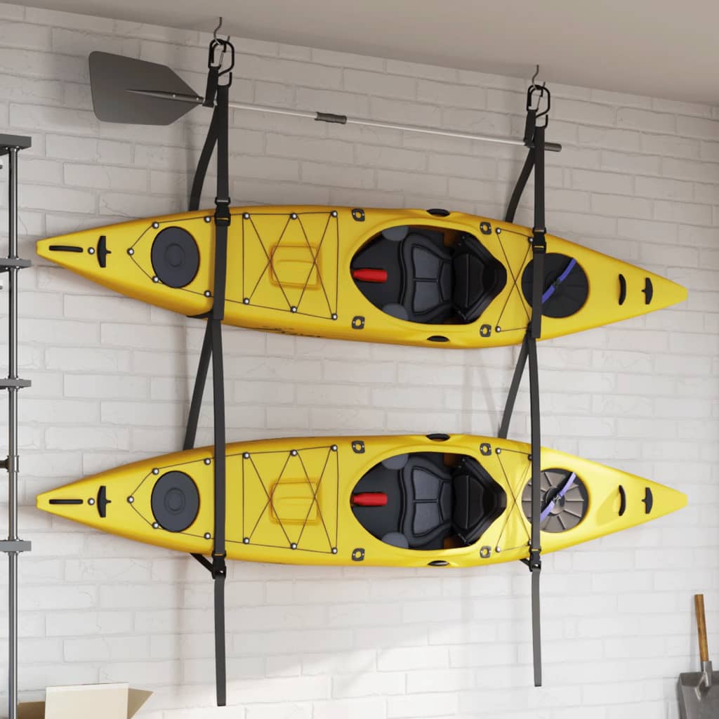Vidaxl kayakopbergriers double avec des pinces à palette 50 kg