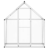 Vidaxl tuinkas z osnovnim okvirjem 169x58x195 cm aluminijaste srebro obarvano