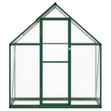 Vidaxl tuinkas z osnovnim okvirjem 169x58x195 cm aluminijasta zelena