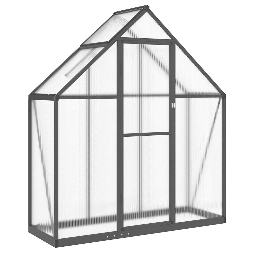 Vidaxl tuinkas z osnovnim okvirjem 169x58x195 cm aluminijasti antracit -Red -Roredna
