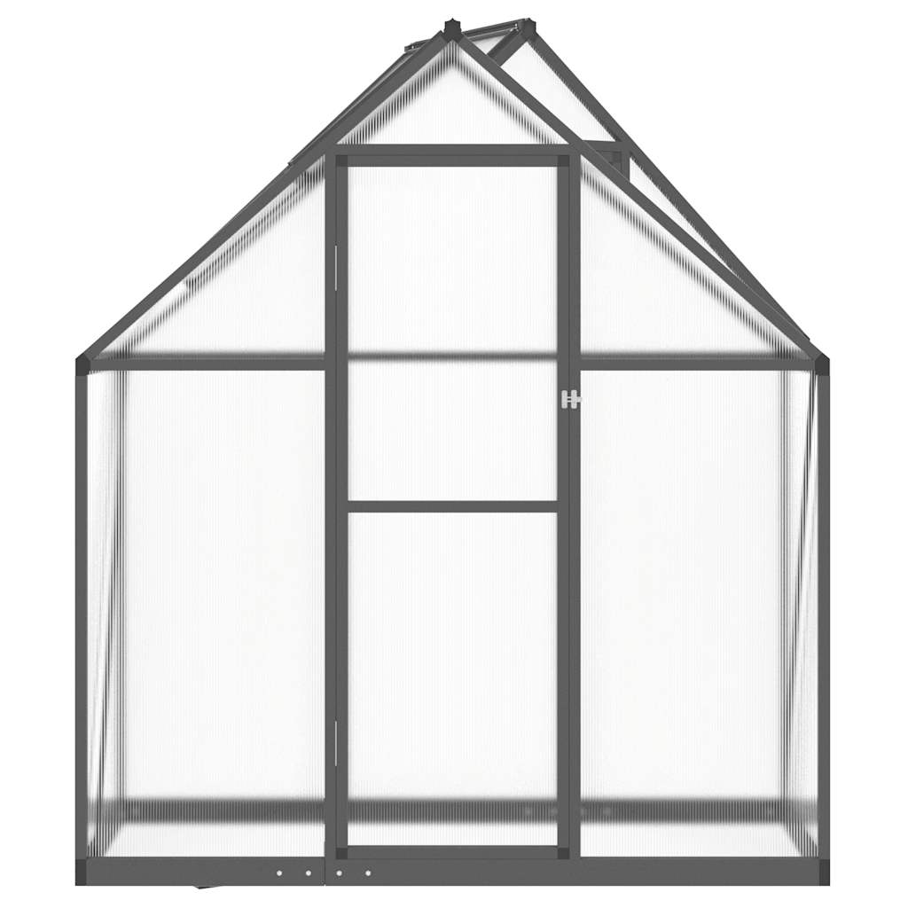 Vidaxl tuinkas z osnovnim okvirjem 169x58x195 cm aluminijasti antracit -Red -Roredna