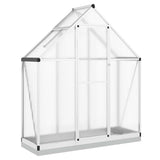 Vidaxl tuinkas z osnovnim okvirjem 169x58x202 cm aluminijaste srebro obarvano