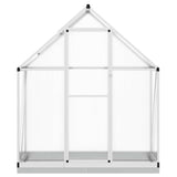 Vidaxl tuinkas z osnovnim okvirjem 169x58x202 cm aluminijaste srebro obarvano