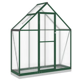 Vidaxl tuinkas avec cadre de base 169x58x202 cm vert aluminium