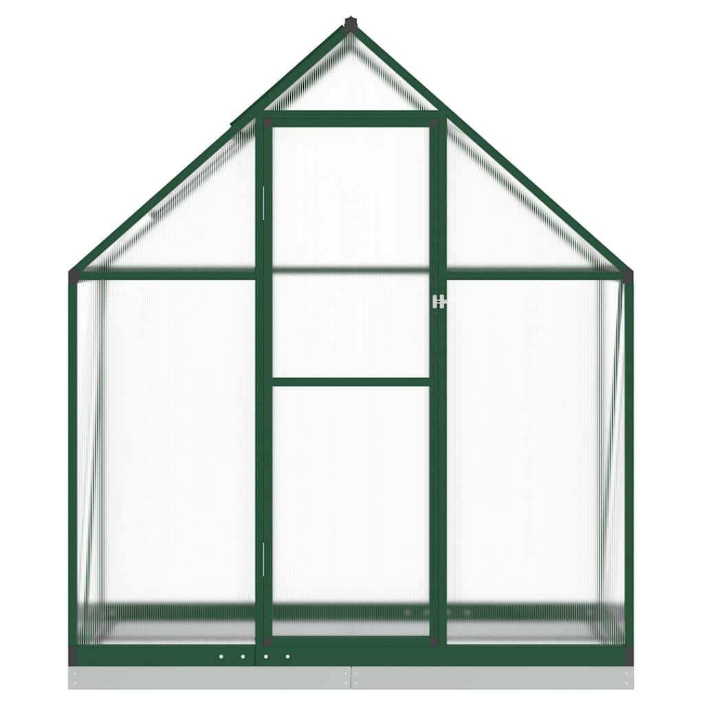 Vidaxl tuinkas avec cadre de base 169x58x202 cm vert aluminium