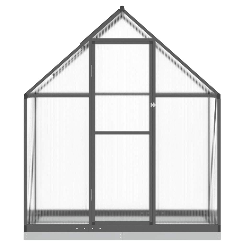 Vidaxl tuinkas z osnovnim okvirjem 169x58x202 cm aluminijasti antracit -Rorored