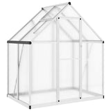 Vidaxl tuinkas z osnovnim okvirjem 169x114x195 cm aluminijaste srebro obarvano