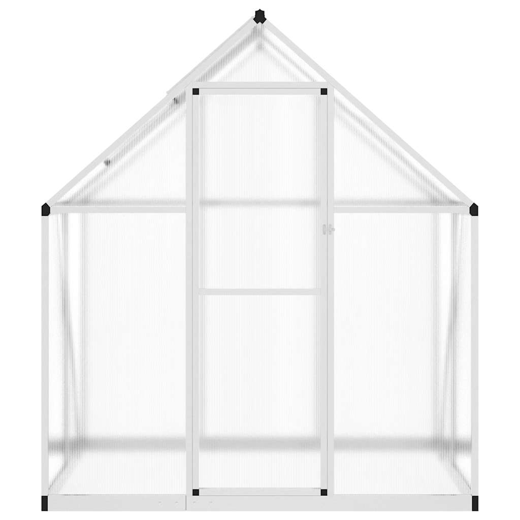 Vidaxl tuinkas z osnovnim okvirjem 169x114x195 cm aluminijaste srebro obarvano