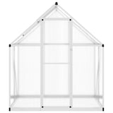Vidaxl tuinkas z osnovnim okvirjem 169x114x195 cm aluminijaste srebro obarvano