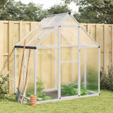Vidaxl tuinkas z osnovnim okvirjem 169x114x195 cm aluminijaste srebro obarvano