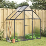 Vidaxl tuinkas z osnovnim okvirjem 169x114x195 cm aluminijasta barva antracita