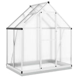 Vidaxl tuinkas z osnovnim okvirjem 169x114x202 cm aluminijaste srebro obarvano