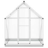 Vidaxl tuinkas z osnovnim okvirjem 169x114x202 cm aluminijaste srebro obarvano