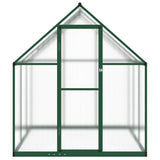 Vidaxl tuinkas z osnovnim okvirom 169x169x195 cm aluminijasta zelena