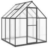 Vidaxl tuinkas z osnovnim okvirjem 169x169x195 cm aluminijasta barva antracita