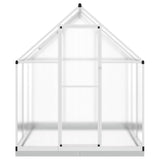 Vidaxl tuinkas z osnovnim okvirjem 169x169x202 cm aluminijaste srebro obarvano