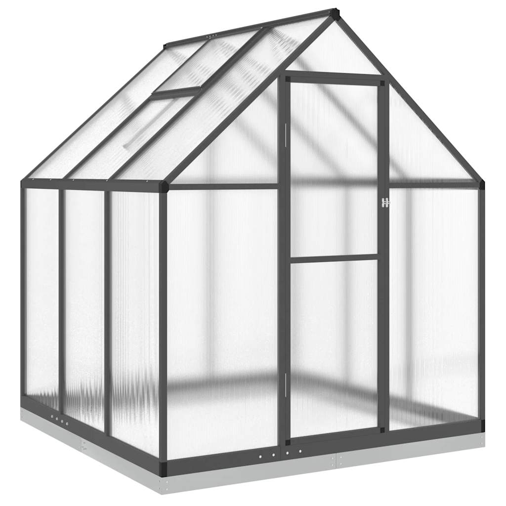 Vidaxl tuinkas avec cadre de base 169x169x202 cm Couleur d'anthracite en aluminium