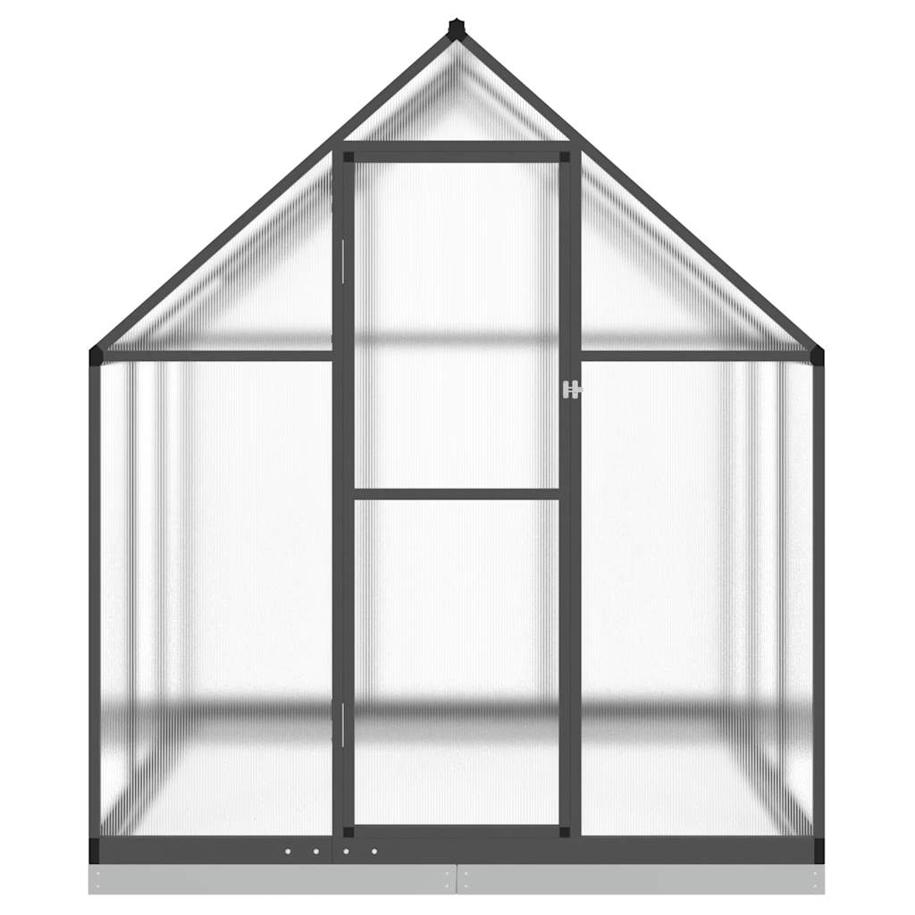 Vidaxl tuinkas avec cadre de base 169x169x202 cm Couleur d'anthracite en aluminium