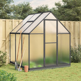 Vidaxl tuinkas avec cadre de base 169x169x202 cm Couleur d'anthracite en aluminium
