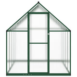 Vidaxl tuinkas z osnovnim okvirom 224x169x195 cm aluminijasta zelena