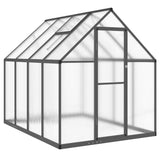 Vidaxl tuinkas z osnovnim okvirjem 224x169x195 cm aluminijasta barva antracita