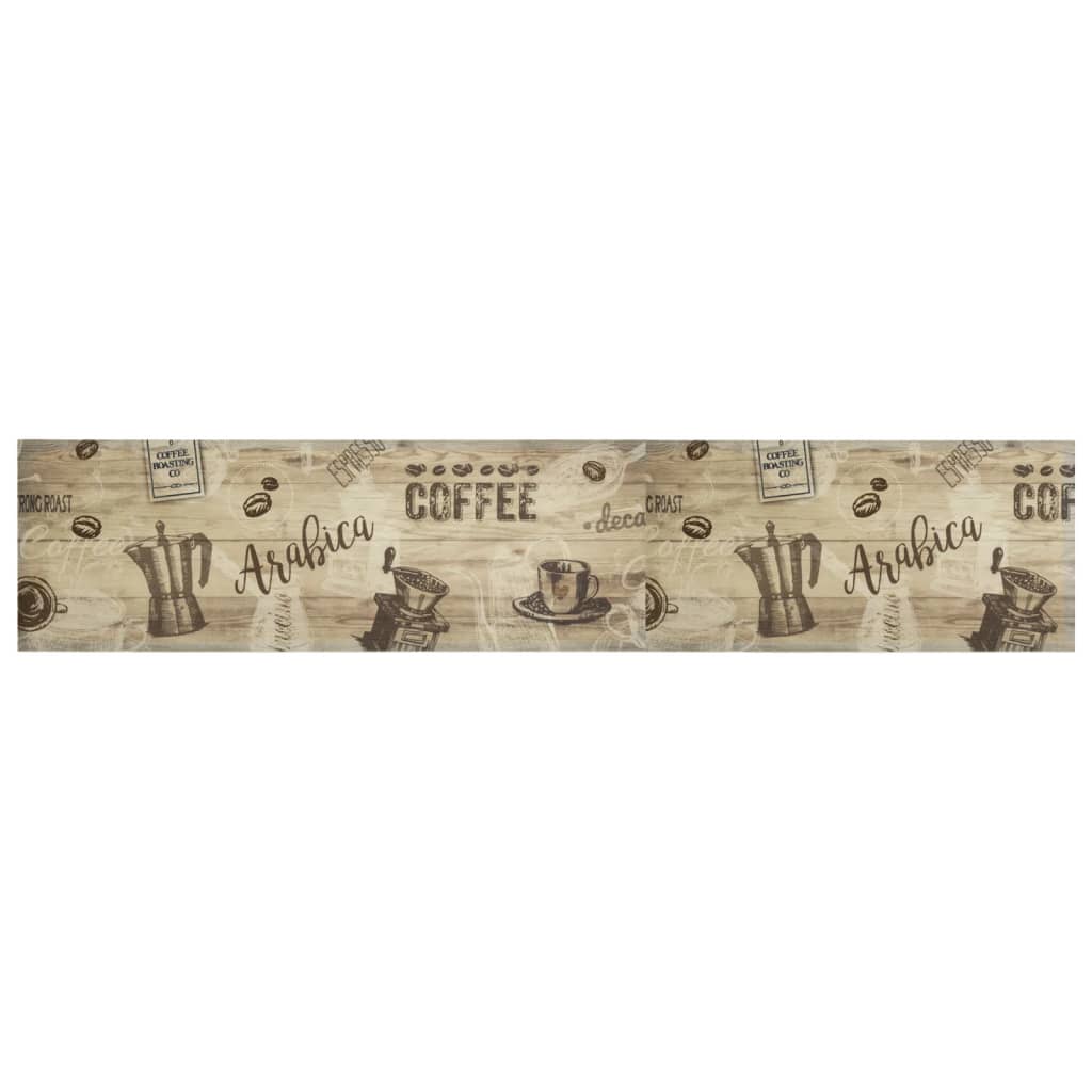 Vidaxl kuchyňská rohož omyvatelné kávové potisk 60x300 cm Velvet Brown