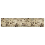 Vidaxl kuchyňská rohož omyvatelné kávové potisk 60x300 cm Velvet Brown