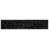 Vidaxl tappetino da cucina stampato mattutino lavabile 60x300 cm di velluto nero