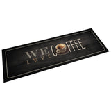 Vidaxl Kuhinjska mapa pralna kava Besedilo 60x180 cm Velvet