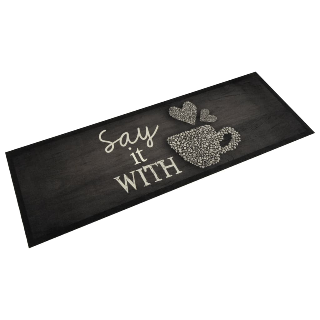 Vidaxl tazza di lavabile in tazza di lavabile da cucina 60x180 cm di velluto nero