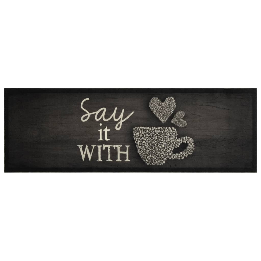 Vidaxl tazza di lavabile in tazza di lavabile da cucina 60x180 cm di velluto nero