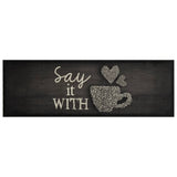 Vidaxl tazza di lavabile in tazza di lavabile da cucina 60x180 cm di velluto nero