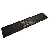 Vidaxl Mata Kitchen Washbasable Fub Print 60x300 cm Velvet Black