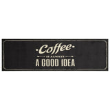 Vidaxl Kitchen Matloschable Kaffi Text 45x150 cm Velvett
