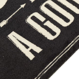 Vidaxl Kitchen mat washable coffee text 60x180 cm velvet